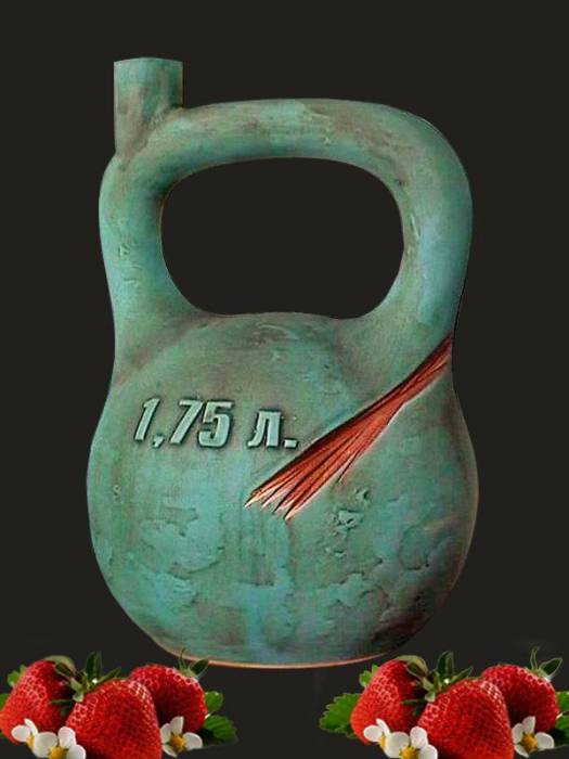 Купити Купити Штоф "Гиря "Пилите, Шура" Керамический штоф 1,75л в Україні в Україні