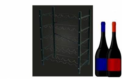 Модульный стеллаж для бутылок Патро