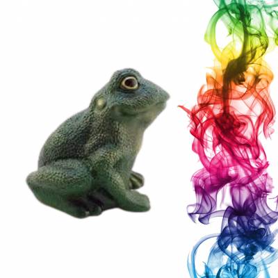 Садовая фигура купить Жаба высота 20 см сирень