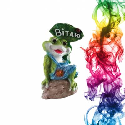 Садовая фигура купить Встречающая жаба высота 39 см груша