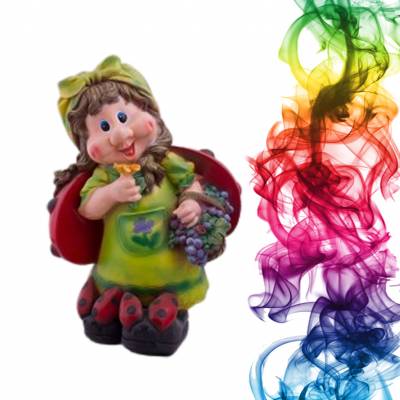 Садовая фигура купить Майя с виноградом высота 64 см айва