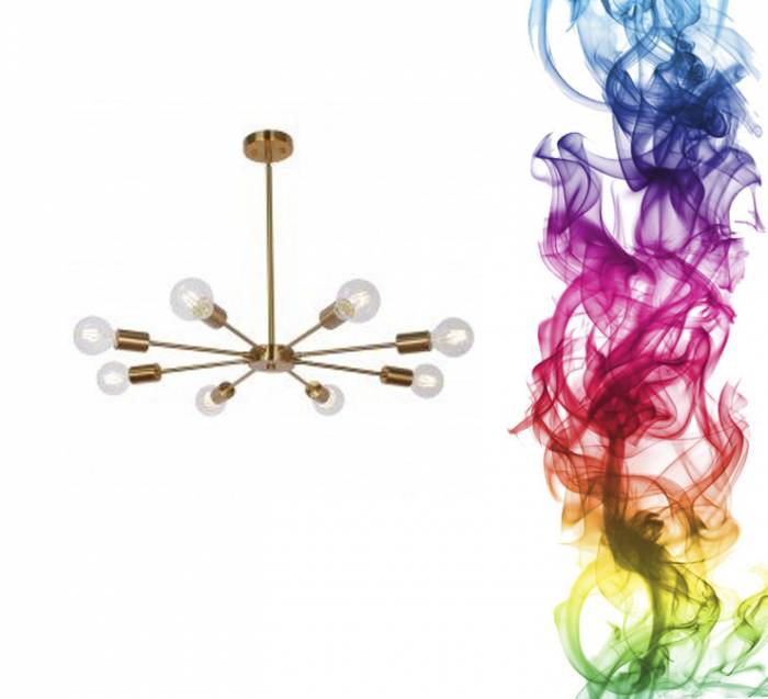 Купити Купити Купить Люстра Sputnik Chandelier Gold 8 Lights Вибриона в Україні в Україні