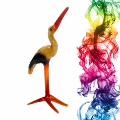 Сувенир из стекла Журавль Рудник