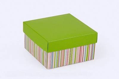 Купить Коробка Прованс в яркие полоски