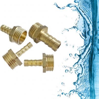 Перехідник латунний папа 6 мм, різьба 1/4 NGC 300