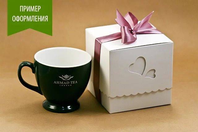 Купити Купити Коробка для чашки белая с сердцами Бомбом в Україні в Україні