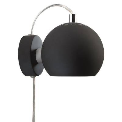 Купить Лампа настенная Ball черная матовая Frandsen 475005011 Дварка