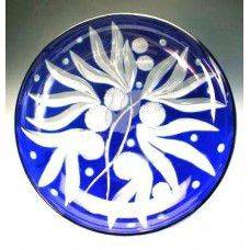 Хрустальное блюдо "Золотая свадьба"