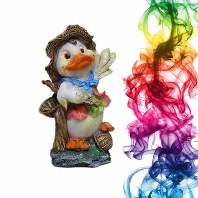 Садовая фигура купить Утенок путешественник высота 53 см киви