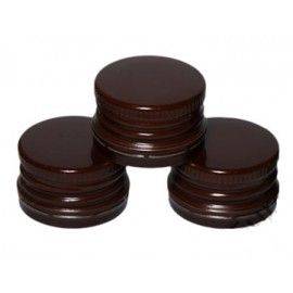 Крышка d28mm для бутылок с резьбой коричневая Валюта