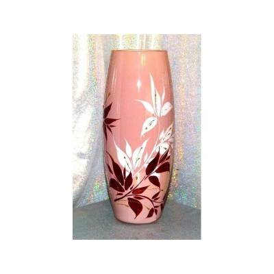 Художественная роспись ива на окрашенном стекле Вашон