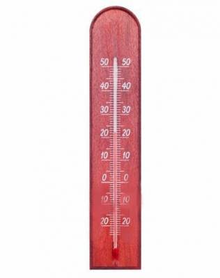 Термометр внутренний деревянный 260x50мм Глинянка