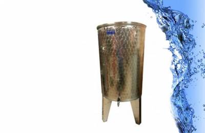 Открытый бак с плавающей крышкой и гидрозатвором 120л Норма