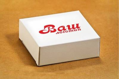 Купить Коробочка Сальвадор белая с логотипом