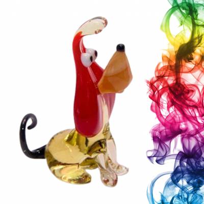 Фигурка из стекла Собака Васби