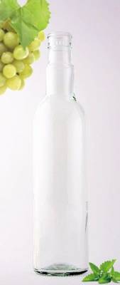 Стеклобутылка прозрачная Аврора 0,5 литра венчик под колпачок-гуалу