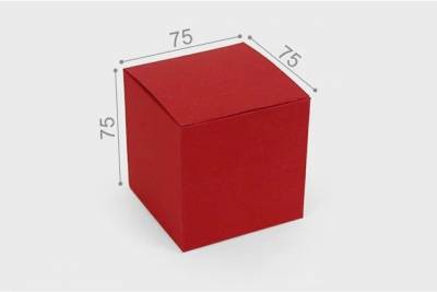 Коробка бонбоньерка классическая красная Большая Муксалма