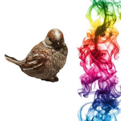 Садовая фигура купить Воробей высота 23 см Орел