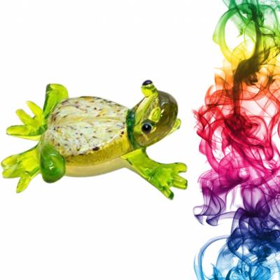 Стеклянная фигурка ручной работы Жаба Гаштайг