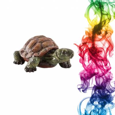 Садовая фигура купить Черепаха высота 25 см хурма