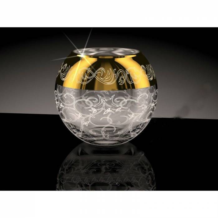 Ботаник ваза с гравировкой и напылением Шедди