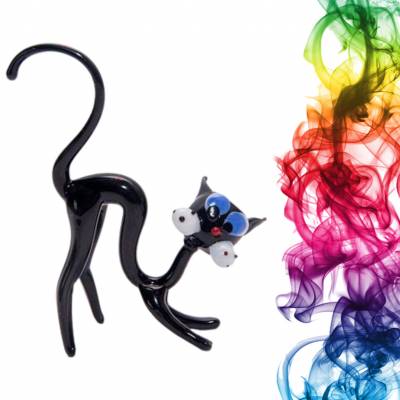 Стеклянная статуэтка Кот Бодио