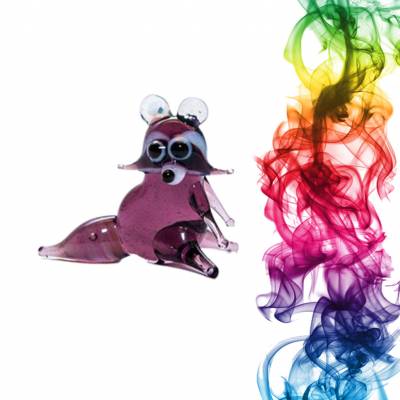 Сувенир из стекла Енот Вранов 15 мм