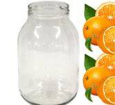 Стеклянная банка 3000мл Крестовник 