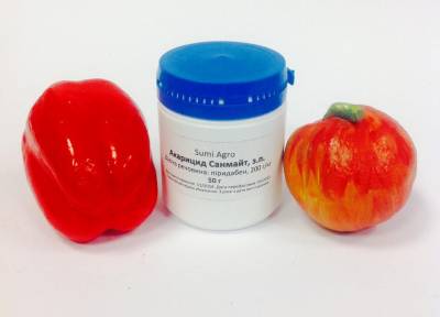 Контактный акарицид САНМАЙТ для обработки яблони, винограда, земляники 