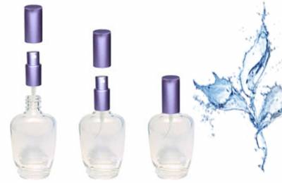 Флакон стеклянный с металическим распылителем и крышечкой "Гиада фиолетовая" 55 мл