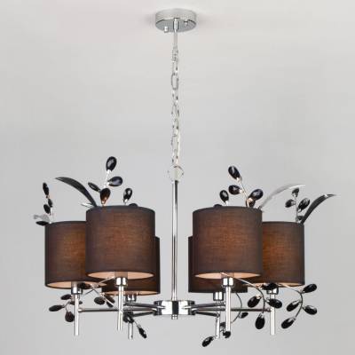 Купить Подвесная люстра с хрусталем Eurosvet Florian 70071/6 хром Таршиха