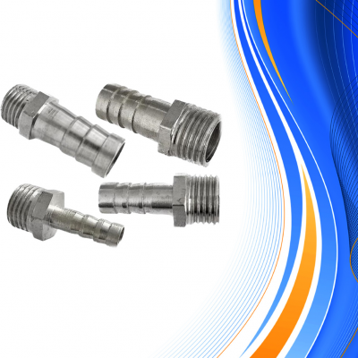 Перехідник нікельований папа 12 мм, різьба 1/4 Маффей 2