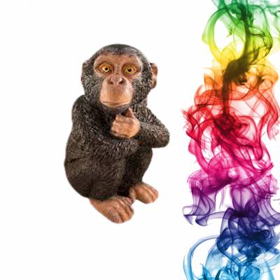 Садовая фигура купить Шимпанзе высота 47 см Скорпион