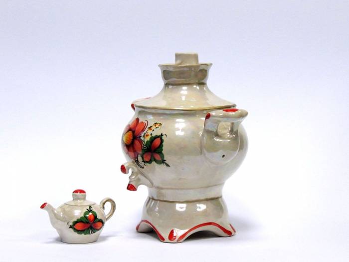 Штоф в украинском стиле Самовар 1 литр