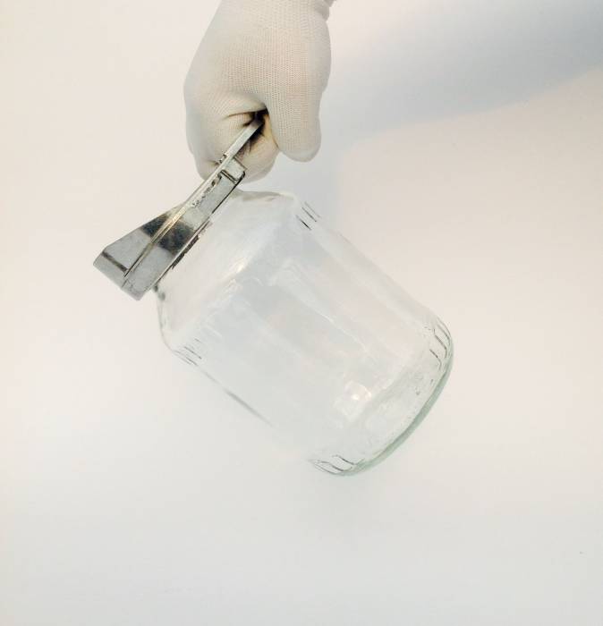 Дюралевое сливное устройство с ручкой Грондо под банки СКО и твист