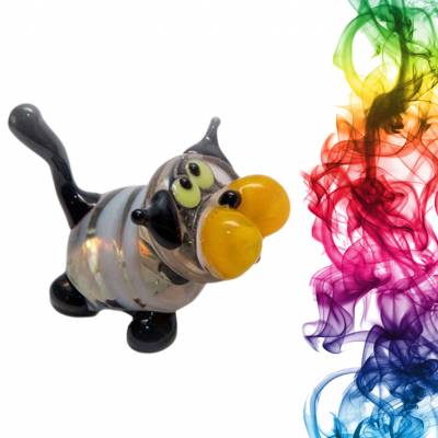 Фигурка из стекла Кот Богно