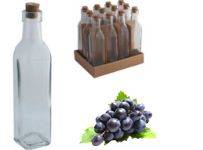 Бутылка с квадратным дном 250мл Белокрыльник