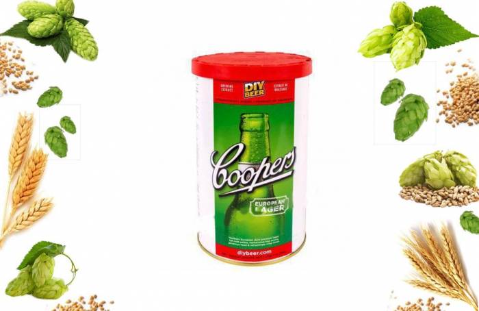 Концентрат для изготовления пива EUROPEAN LAGER COOPERS 1700 грамм Добчице