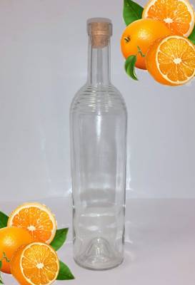 Винная бутылка с ребрами Бри  0,7 л