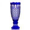 Ваза для цветов Факел, цветной хрусталь, кобальт