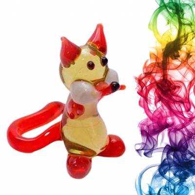 Стеклянная фигурка ручной работы Лисичка Болтиген