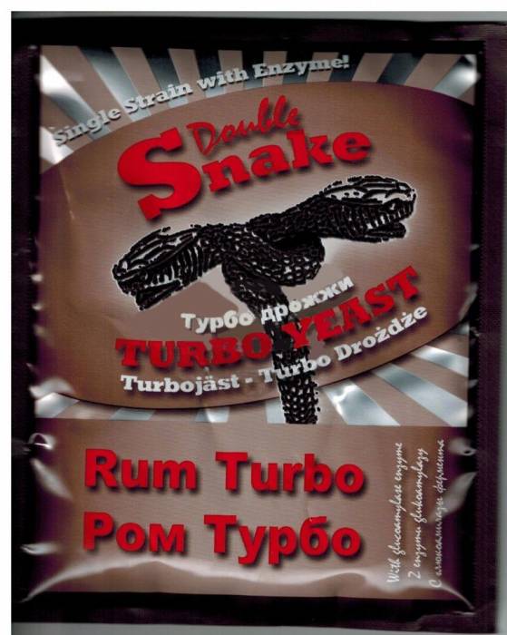 Купить турбо дрожжи Double Snake Rum Бичхорн