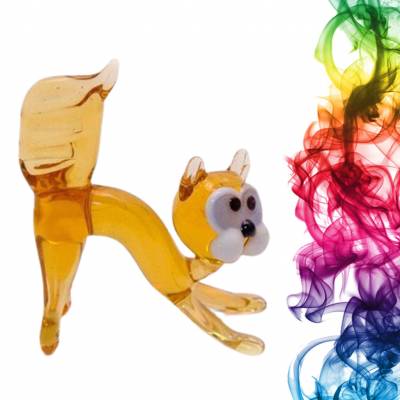 Фигурка из стекла Кошка Арильд