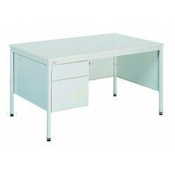 Офисный металлический стол с двумя ящиками