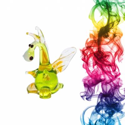 Сувенир из стекла Веселый Дракоша Войтанов