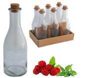 Бутылка с узким горлышком и корковой пробкой 300мл Белопероне