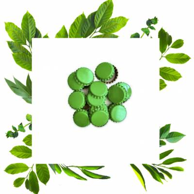 Купить крышки пивные зеленые кроненпробки 100шт 26мм Загмата