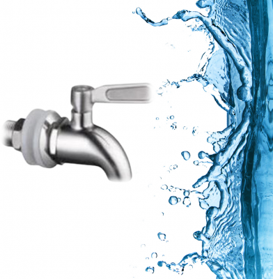 Кран металевий зливний 16 мм Чаша