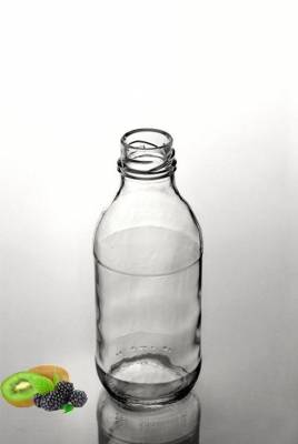 Стеклянная бутылка для воды 300 мл то 33 мм Малиновое парфе