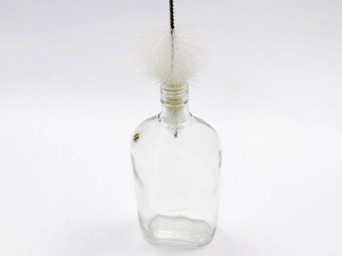 Ершик для мойки стеклянных бутылок с небольшим обьемом 40 см.